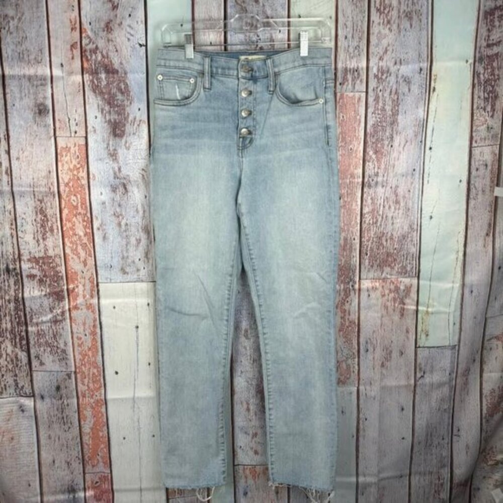 Madewell Women's High Rise Slim Crop BoyJean,‎ Button Fly, Size 26